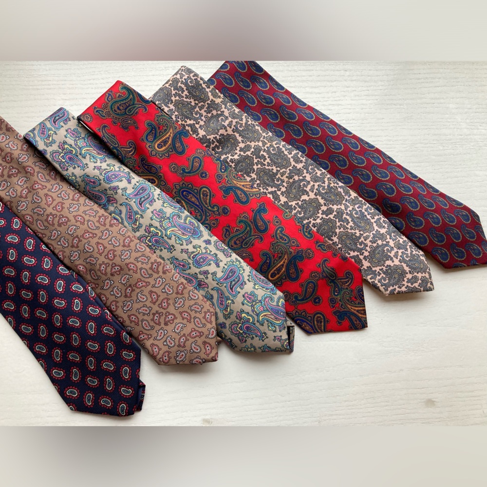 6 Paisley Style Neckties
